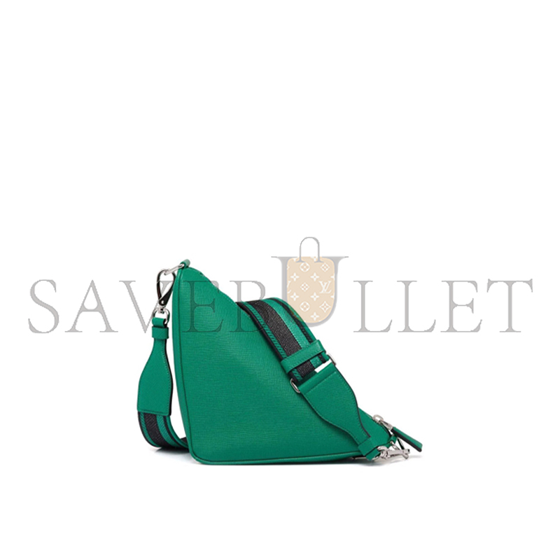 PRADA MEN'S SAFFIANO LEATHER LOGO TRIANGLE CROSSBODY BAG 2VH155 (28*18*11cm) 